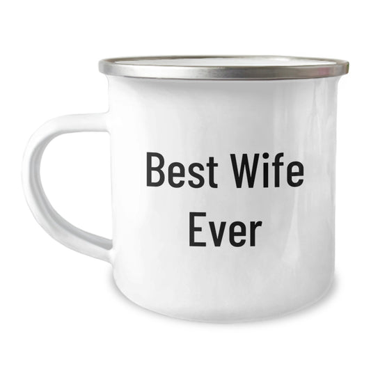 Funny Wife Camping Mug Gifts from Husband for Best Wife Ever Christmas Unique Presents - Image 1