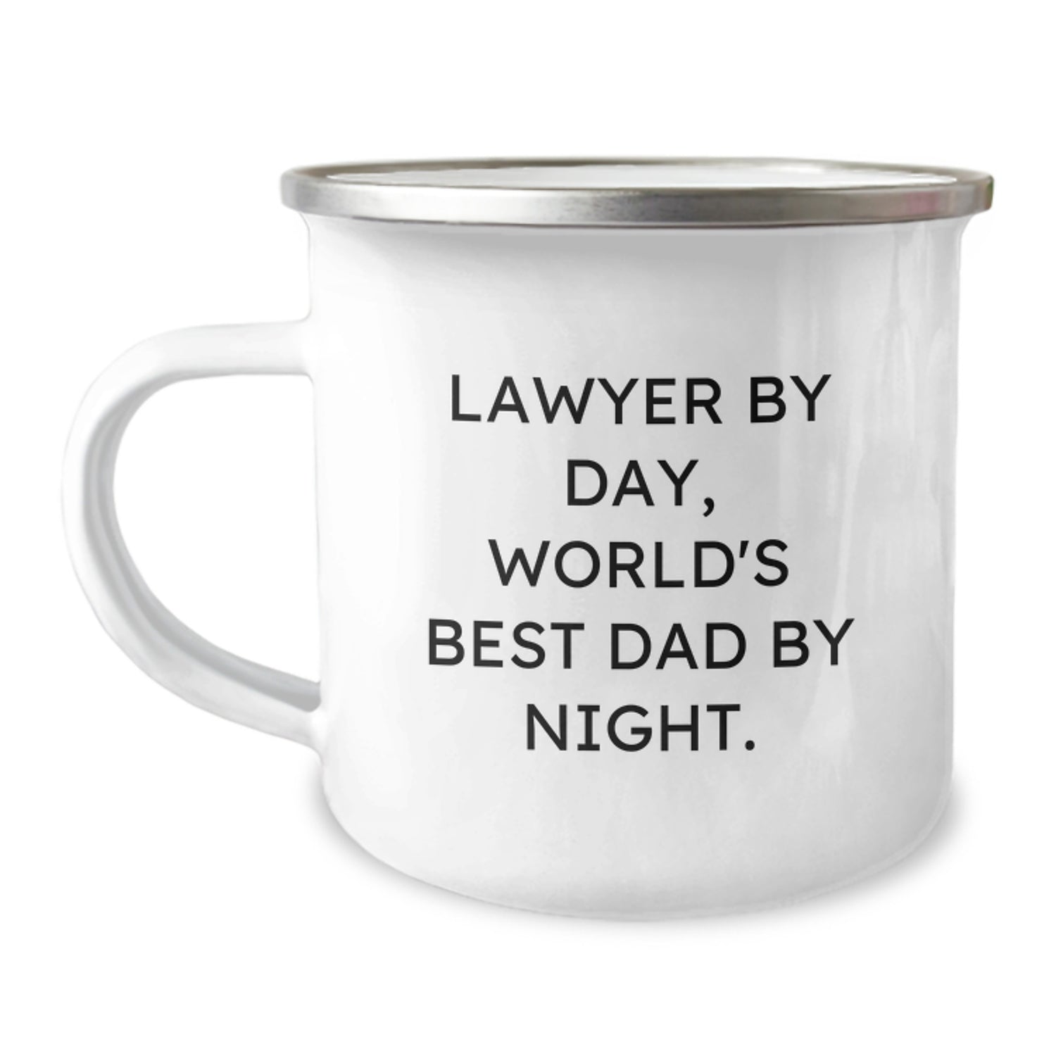 Funny Lawyer Gifts from Men to Friends and Family, Camping Mug for Lawyer by Day, World's Best Dad by Night. - Image 1