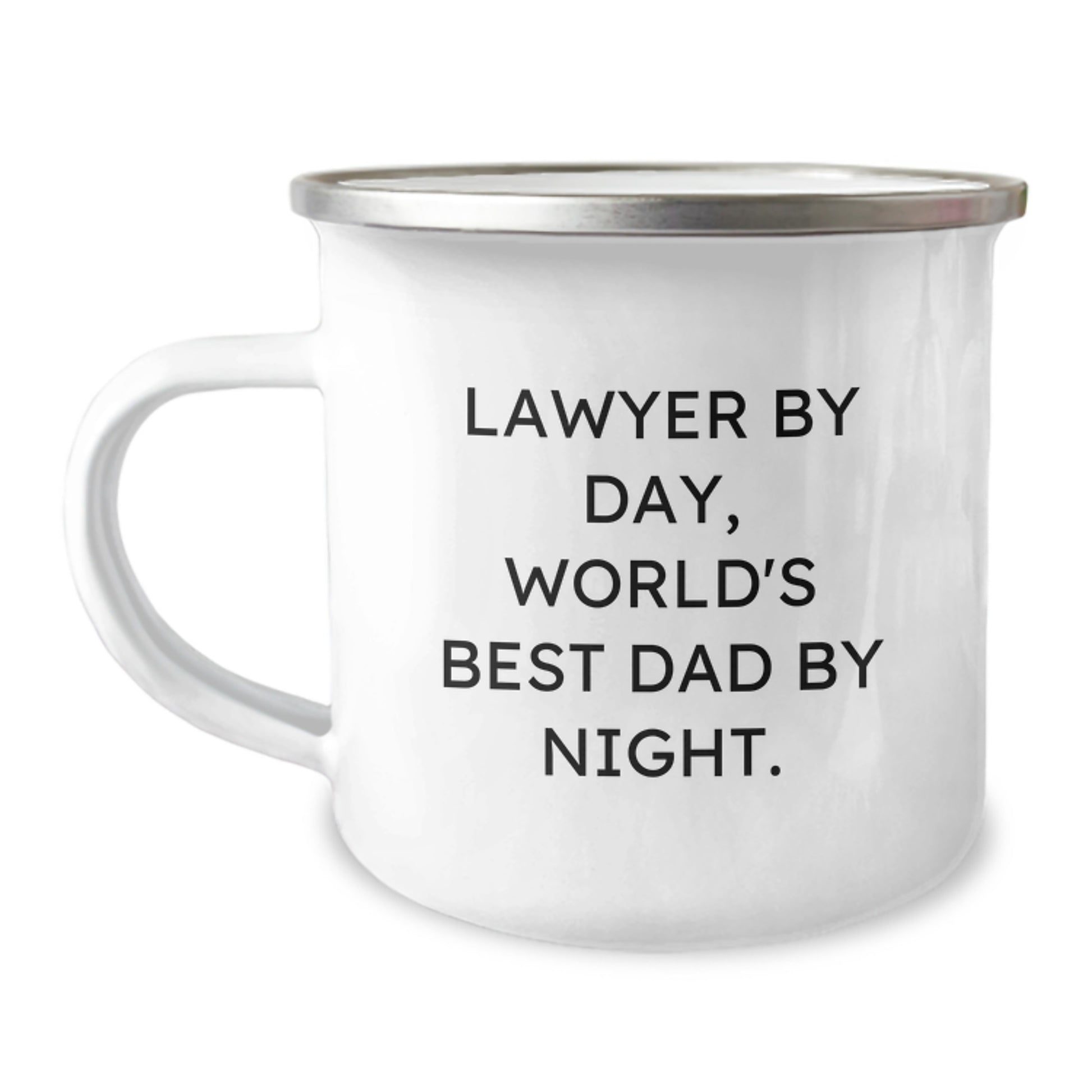 Funny Lawyer Gifts from Men to Friends and Family, Camping Mug for Lawyer by Day, World's Best Dad by Night. - Image 1