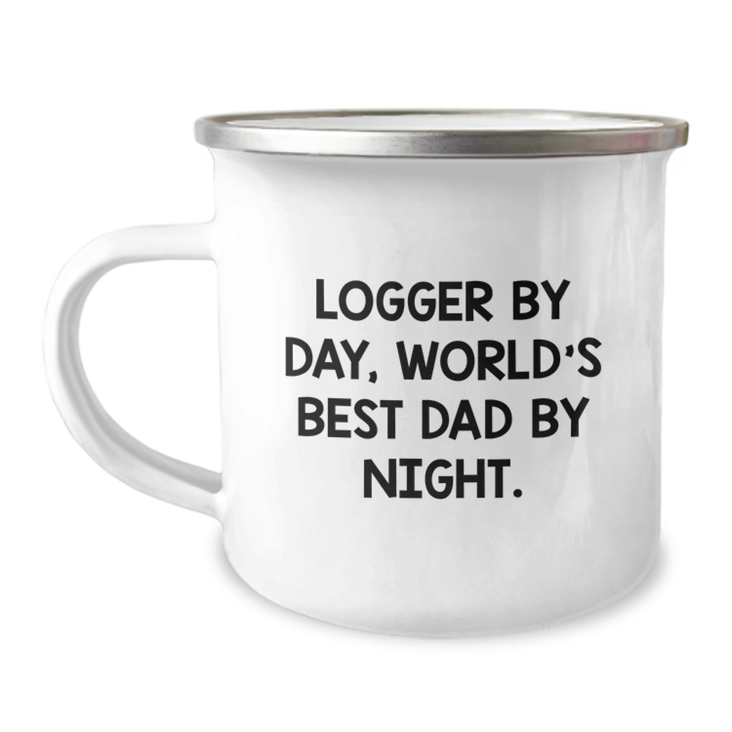 Funny Logger Gifts from Men, World's Best Dad Camping Mug for Christmas Unique Gifts - Image 1