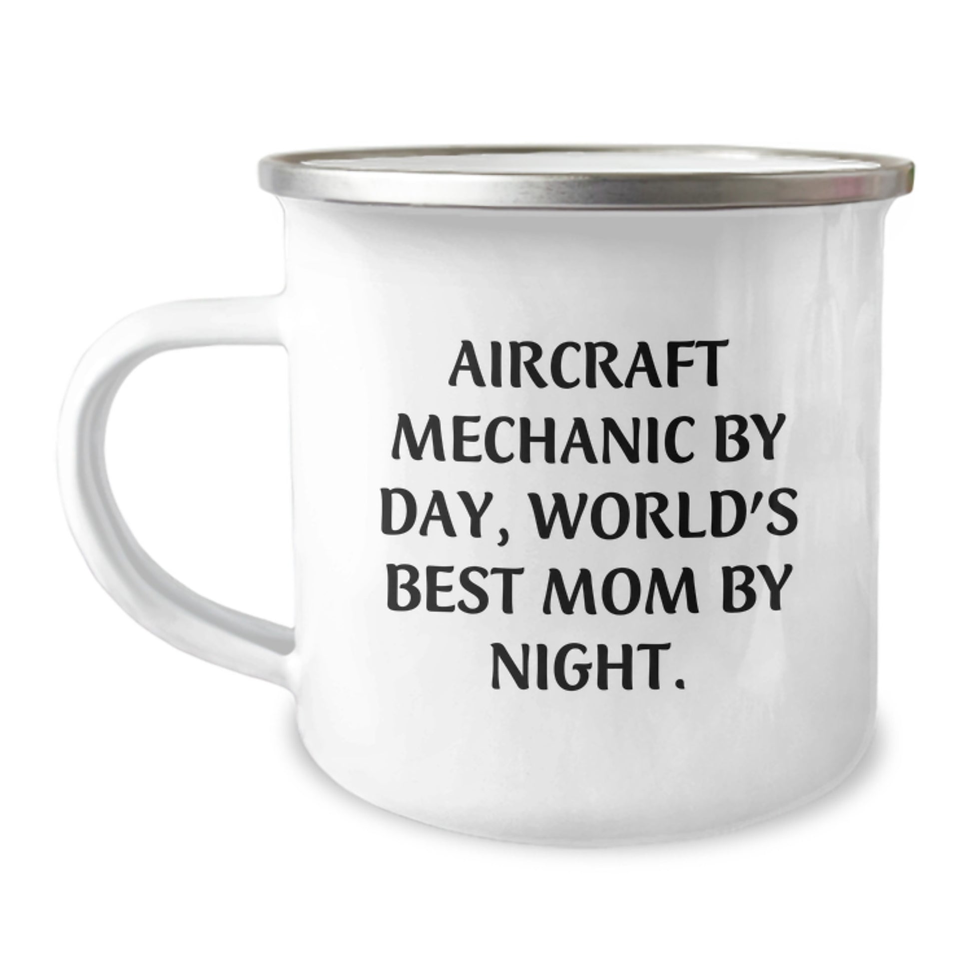 Aircraft Mechanic Funny Gifts, Christmas Unique Mugs for Friends and Family, Camping Mug with Inspirational Quote - 'Aircraft Mechanic By Day, World's Best Mom By Night.' - Image 1