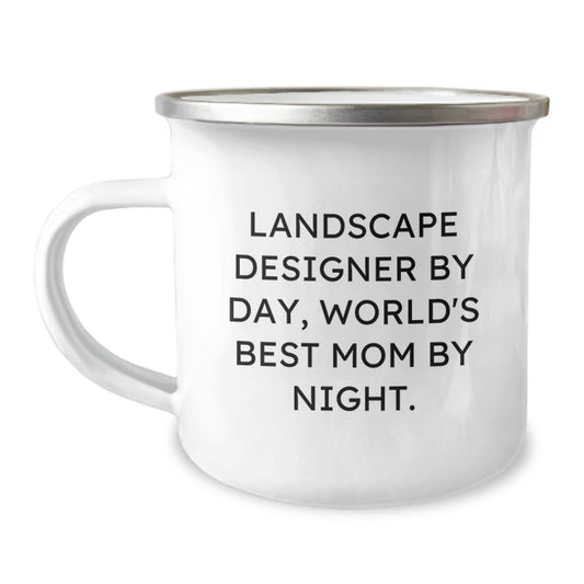 Landscape Designer Gifts from Family - Funny Camping Mug for Men, Women, Friends, Coworkers - Christmas Unique Gift Ideas for World's Best Mom By Night - Image 1