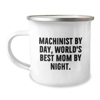 Funny Machinist Gifts from Mom - Unique Camping Mugs for Machinist Men - Christmas Unique Gifts for Machinist Fathers - Image 1