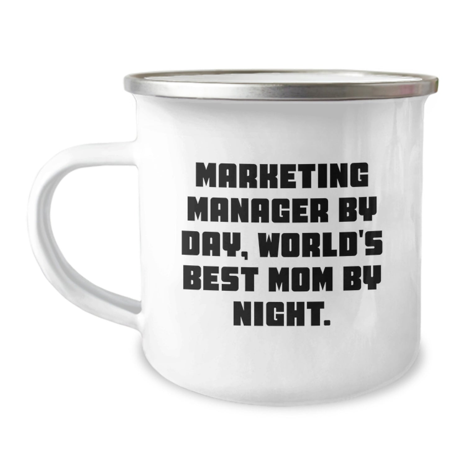 Gifts from Dad to the World's Best Marketing Manager Mom - Unique Valentine's Camping Mugs for Marketing Moms, Funny Mom Quotes, Marketing Manager Gifts, Stainless Steel Mugs for Outdoor Enthusiasts - Image 1