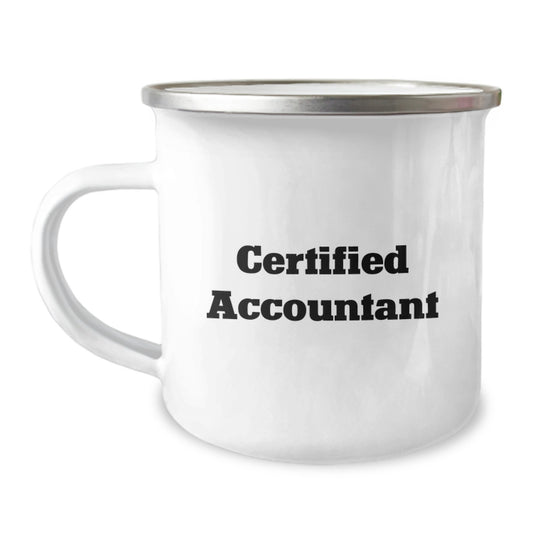 Funny Certified Accountant Gifts from Friends for Graduation Camping Mug, Accountant Mug with Inspirational Quote, Unique Gift for Accountant Men or Women - Image 1