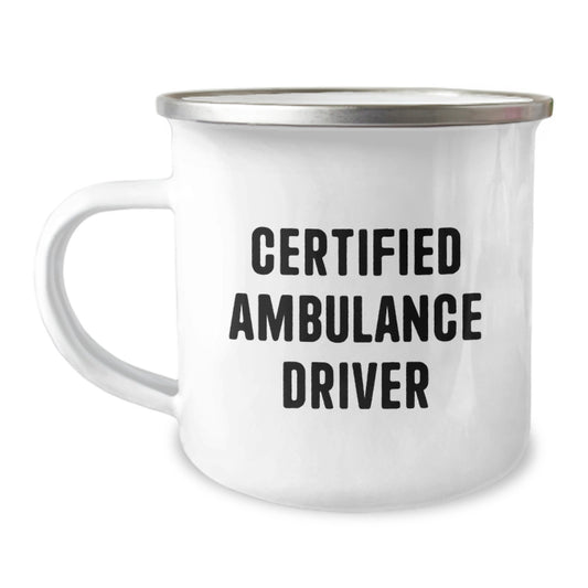 Ambulance Driver Gifts for Ambulance Drivers - Funny 'I'm Not a Doctor but I Drive an Ambulance' Camping Mug, Gifts from Mom for Ambulance Driver Men, Ambulance Driver Christmas Unique Gifts - Image 1