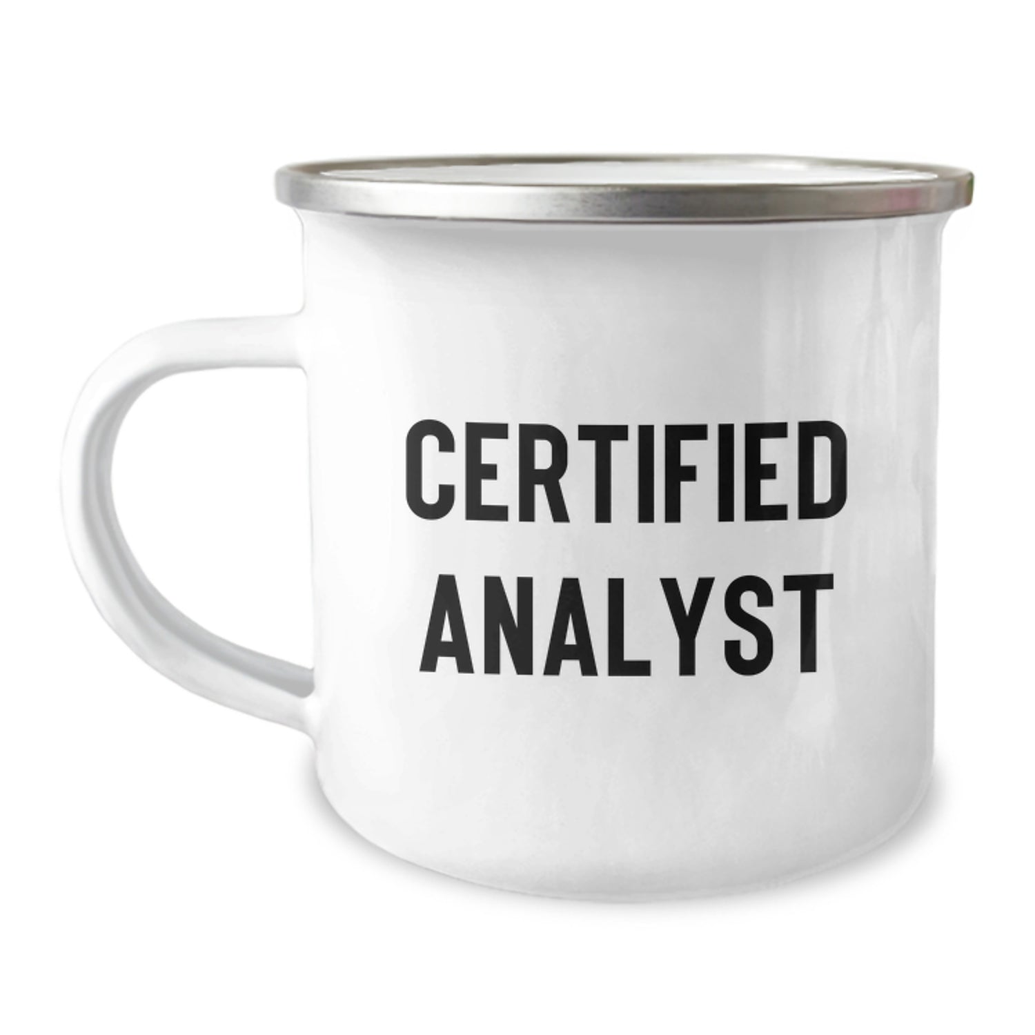 Funny Analyst Gifts from Men to Friends - Christmas Unique Camping Mug for Certified Analysts - Image 1