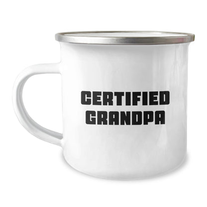 Grandpa Camping Mug, Funny Quote, Gifts for Grandpa, Christmas Unique Gifts for Men from Family - Image 1