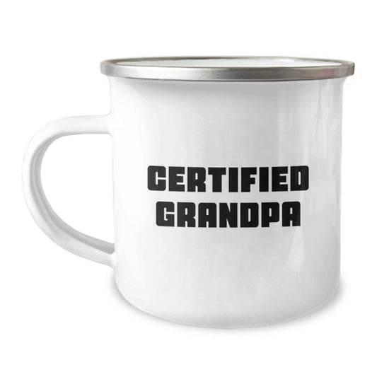 Grandpa Camping Mug, Funny Quote, Gifts for Grandpa, Christmas Unique Gifts for Men from Family - Image 1