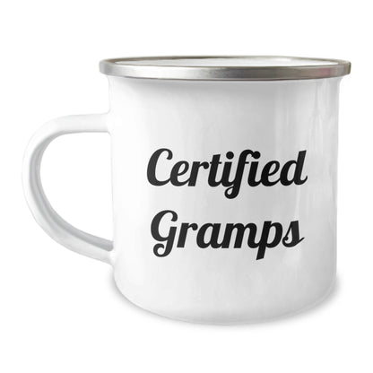 Funny Gramps Quotes Camping Mug for Men Gifts from Family, Christmas Unique Gifts for Him, Funny Camping Mug for Gramps - Image 1