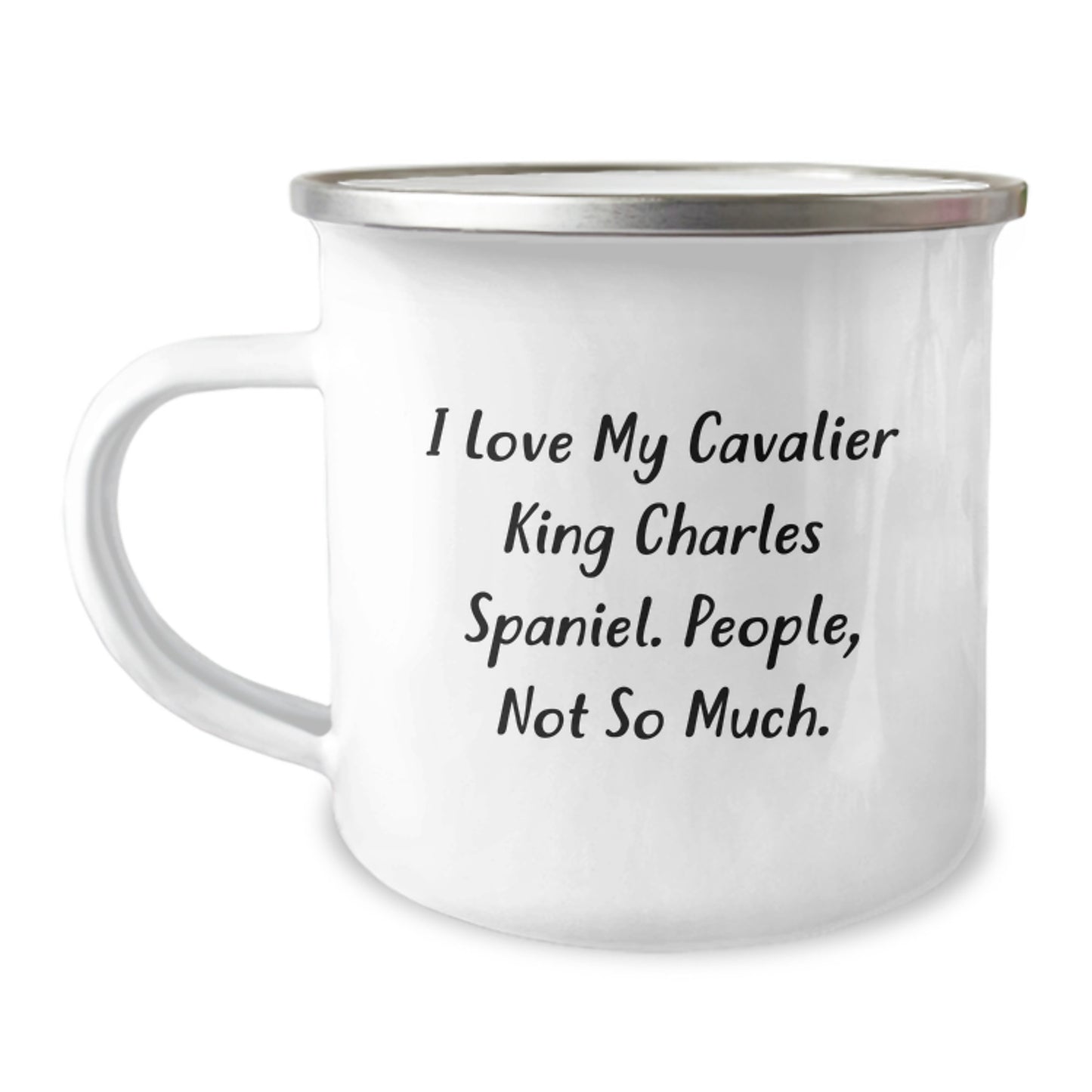 Cavalier King Charles Spaniel Dog Lover Gifts from Family Friends - Funny Christmas Camping Mug - Image 1