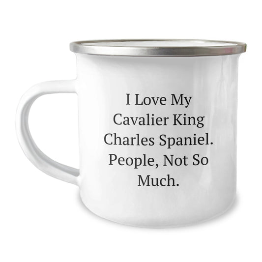 Funny Cavalier King Charles Spaniel Dog Gifts - Unique Christmas Memorable Presents for Men, Women, or Friends - Cavalier King Charles Spaniel Dog Lover Camping Mug - Image 1