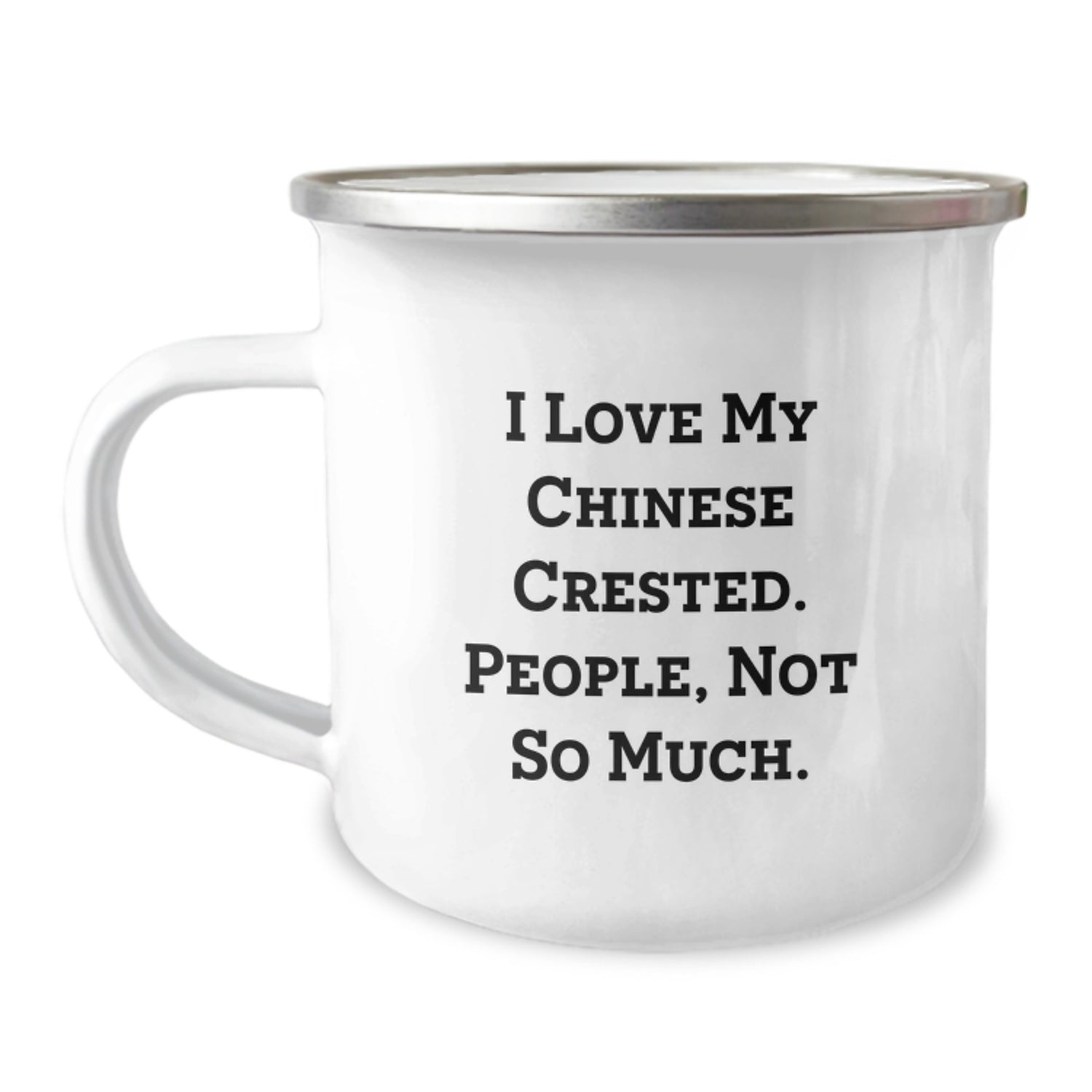 Funny Chinese Crested Dog Lover Gifts, Valentine's Unique Mugs for Men, Women, or Friends - 'I Love My Chinese Crested. People, Not So Much.' - Image 1
