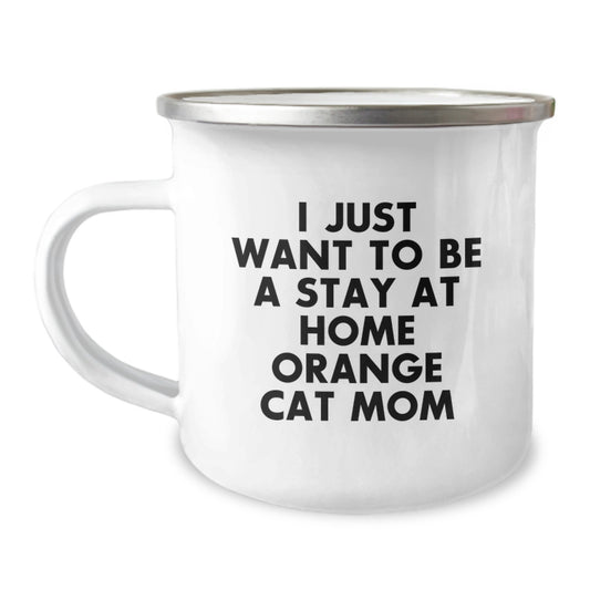 Orange Cat Camping Mug Gifts from Friends and Family for Orange Cat Mom Christmas Unique Gifts - Image 1