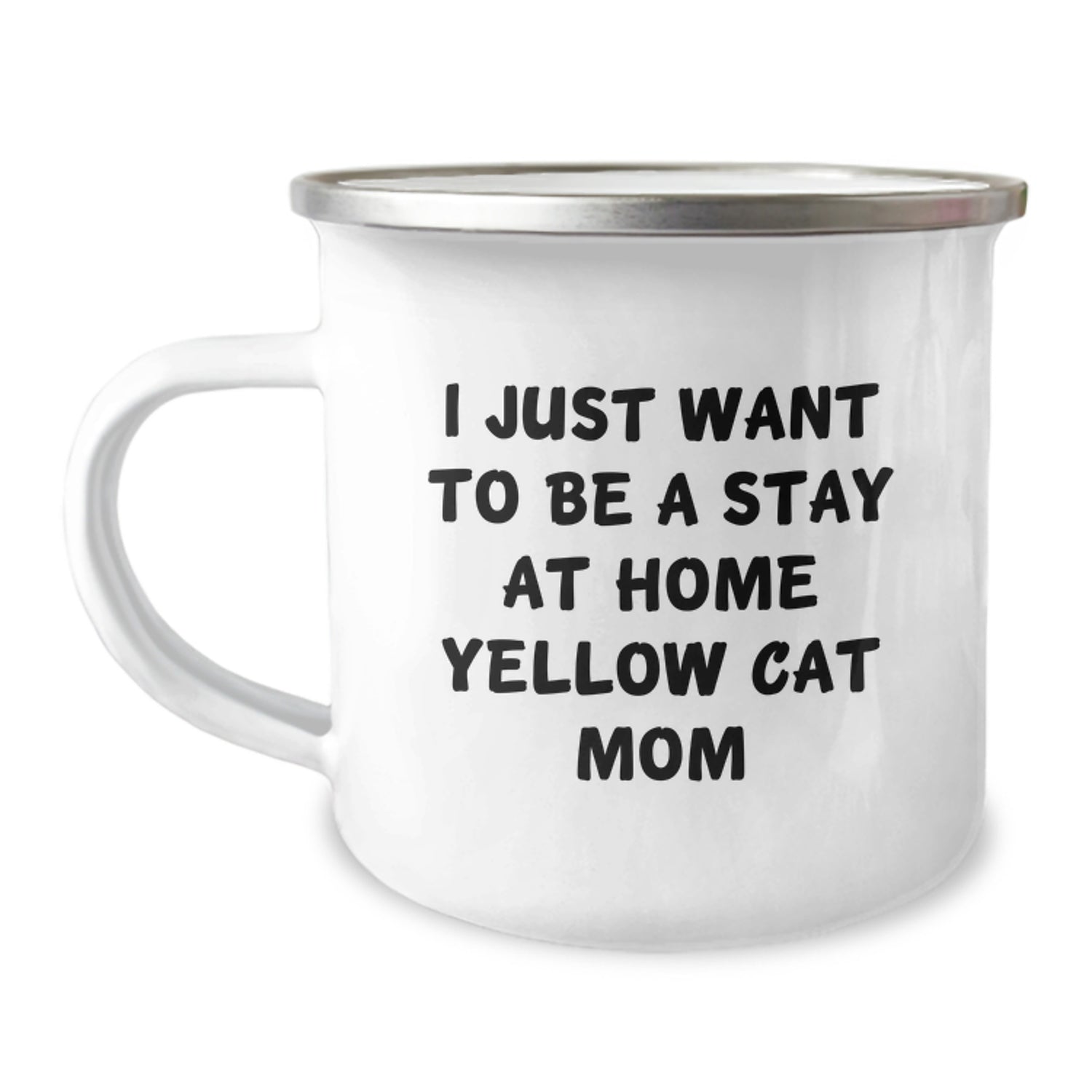 Funny Yellow Cat Mom Camping Mug Gifts from Friends for Yellow Cat Lovers Christmas Unique Presents - Image 1