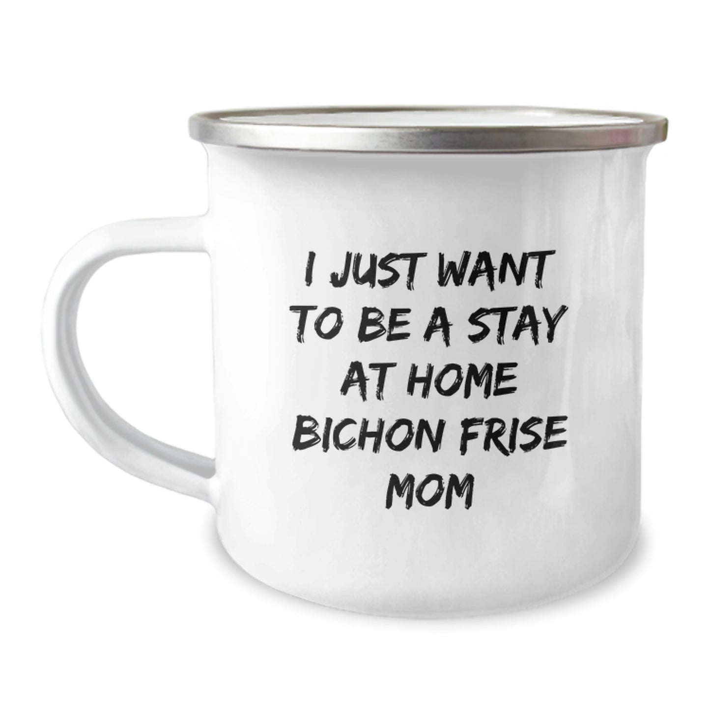 Bichon Frise Dog Mom Funny Quotes Camping Mug Gifts from Mom to Bichon Frise Dog Lover Unique Christmas Unique Gifts - Image 1