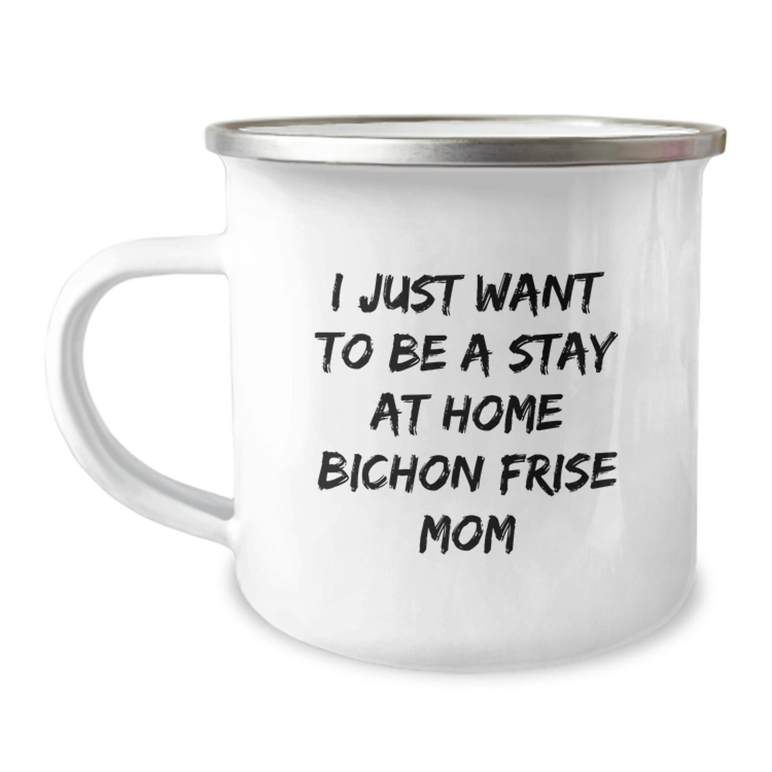 Bichon Frise Dog Mom Funny Quotes Camping Mug Gifts from Mom to Bichon Frise Dog Lover Unique Christmas Unique Gifts - Image 1