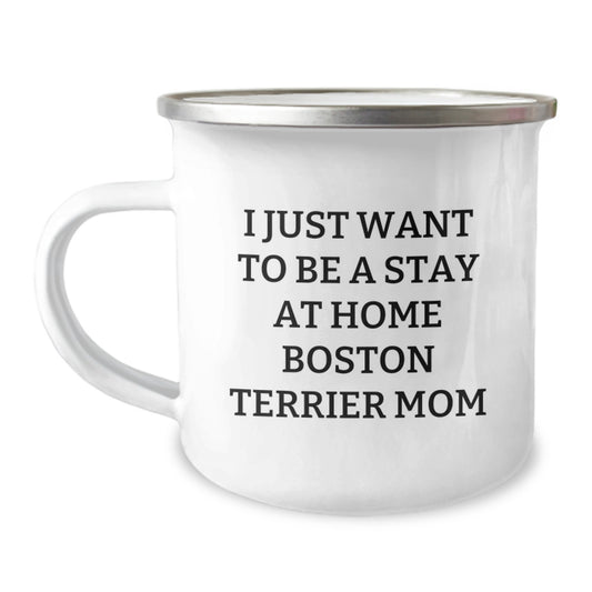 Boston Terrier Dog Camping Mug - Funny Quote Gifts from Family for Boston Terrier Dog Lover - Camping Mug for Men Women Friends Family - Unique Christmas Unique Gifts - Image 1