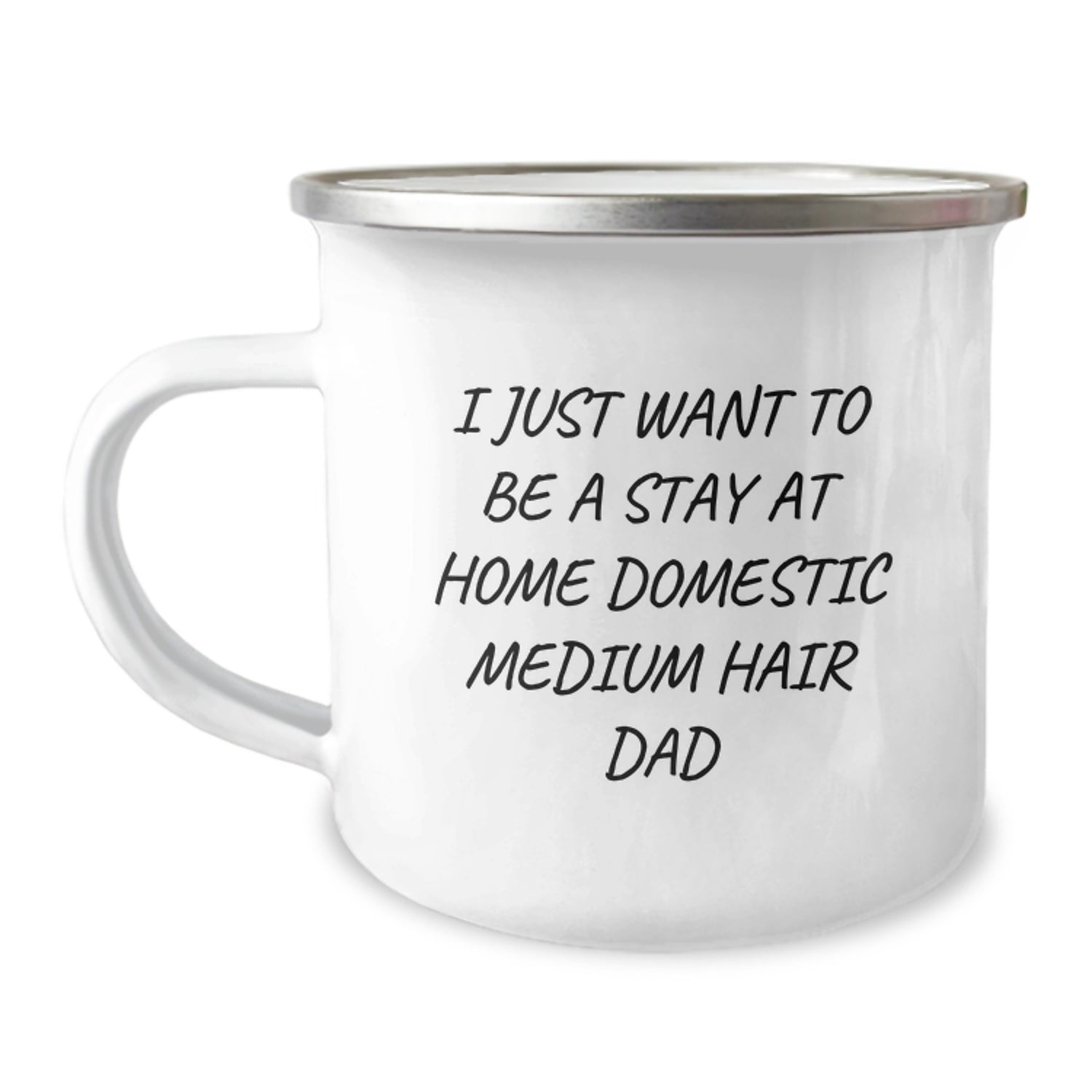 Funny Domestic Medium Hair Dad Camping Mug, Valentine's Unique Gifts from Men to Domestic Medium Hair - Image 1