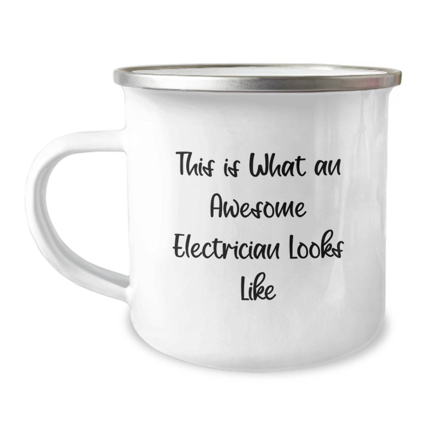 Gifts from Men for Electrician Valentine's Unique Camping Mug - 'This Is What An Awesome Electrician Looks Like' - Image 1