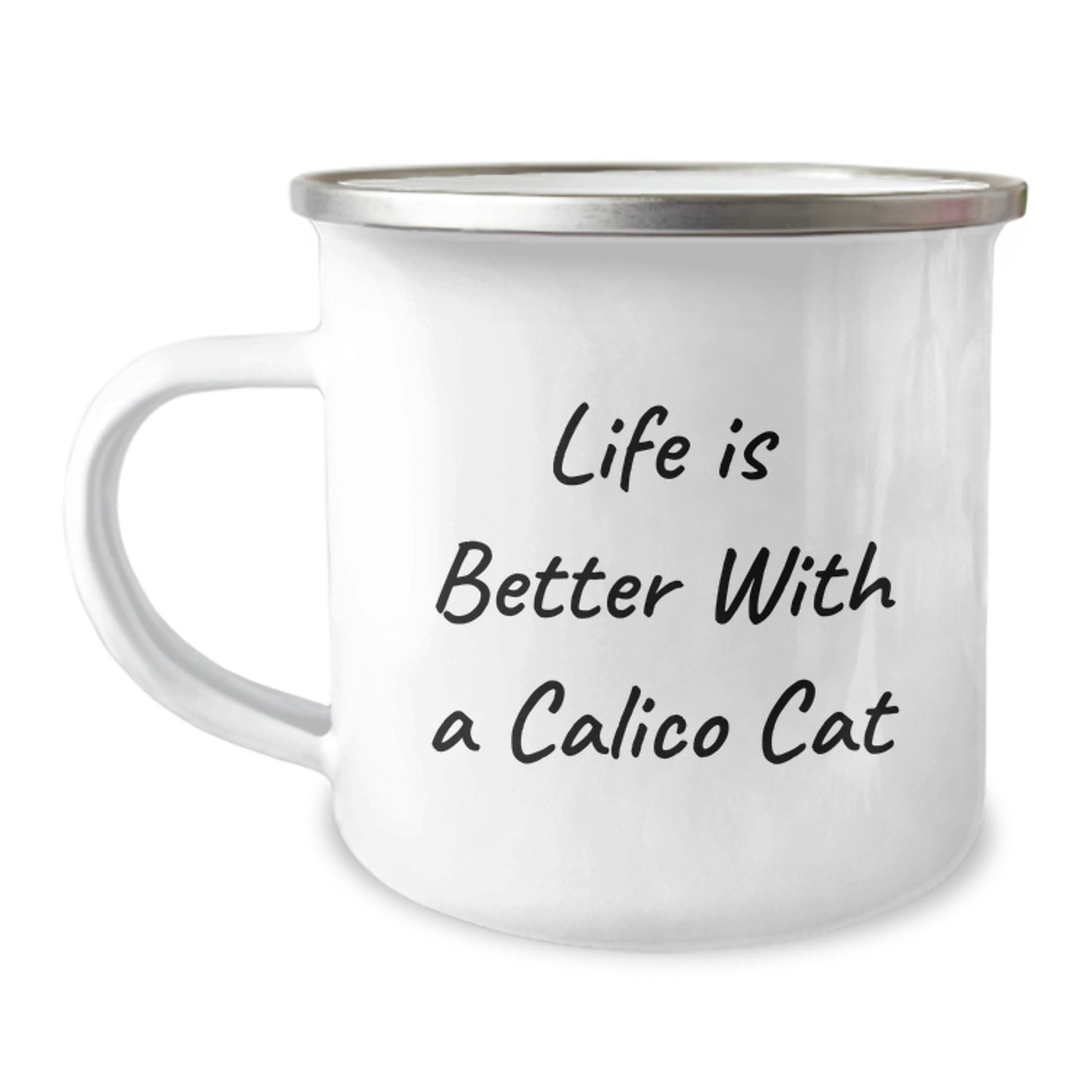Calico Cat Camping Mug Life Is Better Funny Quote Birthday Unique Gift for Friends, Unique Gifts from Family, Perfect for Calico Cat Enthusiasts, Birthday Unique Gifts - Image 1