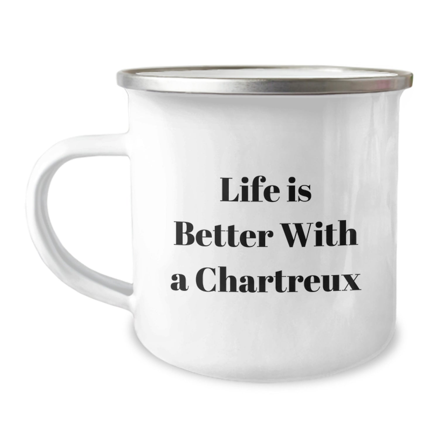 Funny Chartreux Cat Gifts from Friends for Birthday - Camping Mug, Life Is Better With A Chartreux, Unique Gifts for Chartreux Cat Enthusiasts - Image 1