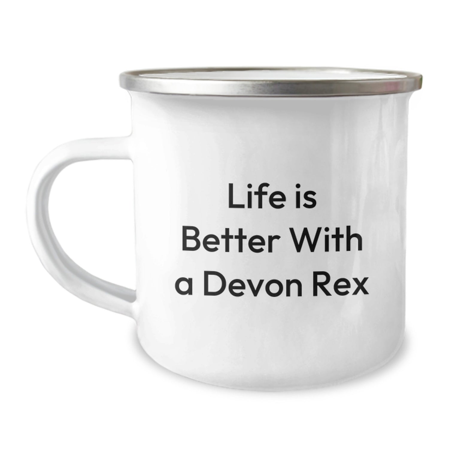 Funny Devon Rex Cat Gifts from Friends - Life Is Better With A Devon Rex Cat - Camping Mug for Birthday - Gifts for Devon Rex Cat Lovers - Image 1