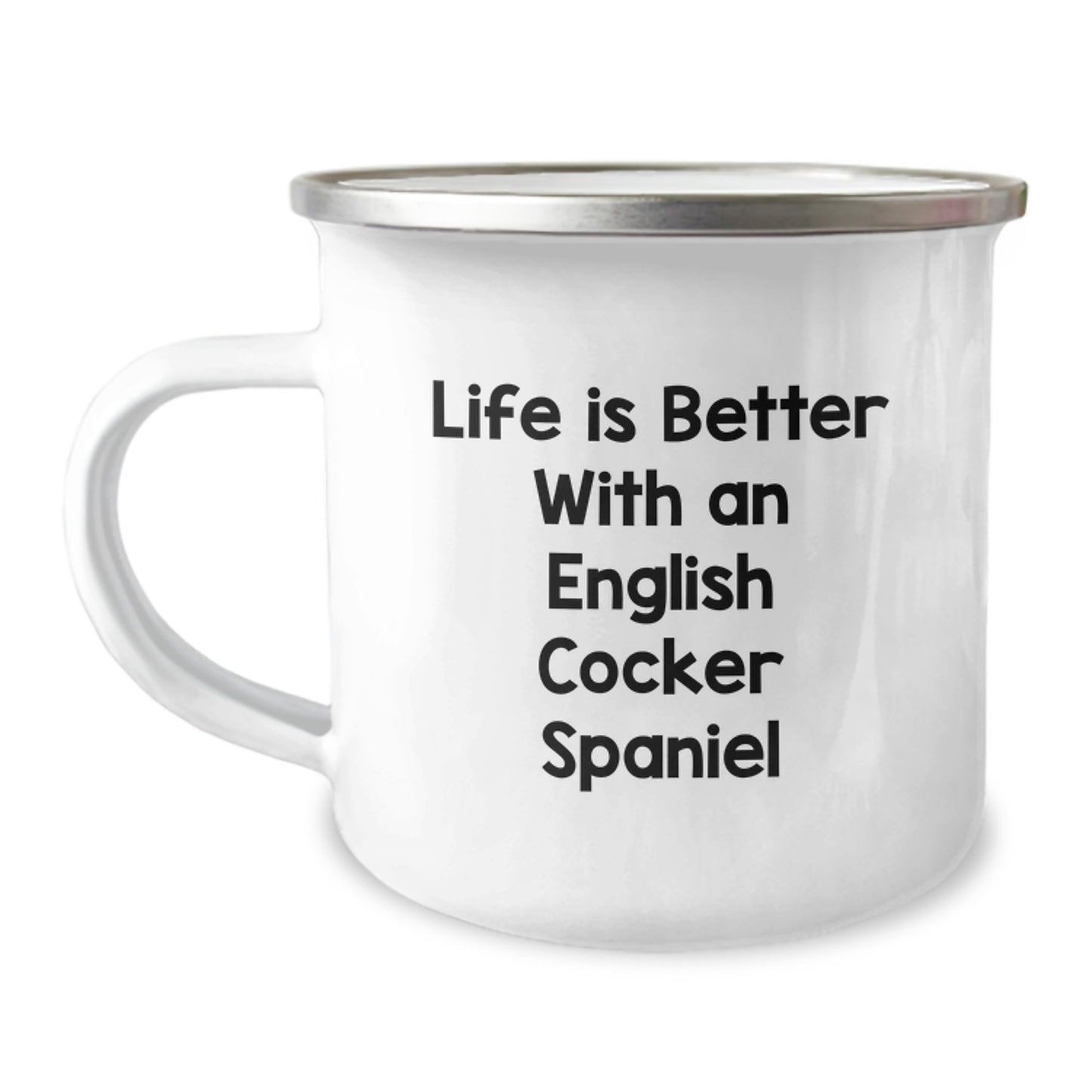 English Cocker Spaniel Dog Lover Gifts from Men to Family, Valentine's Unique Camping Mugs with Funny Quote Life Is Better With An English Cocker Spaniel - Image 1