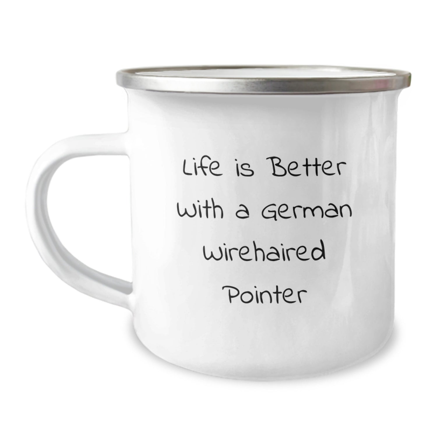 Funny German Wirehaired Pointer Dog Gifts from Men to German Wirehaired Pointer Dog Lovers on Valentine's Unique Camping Mugs - Image 1