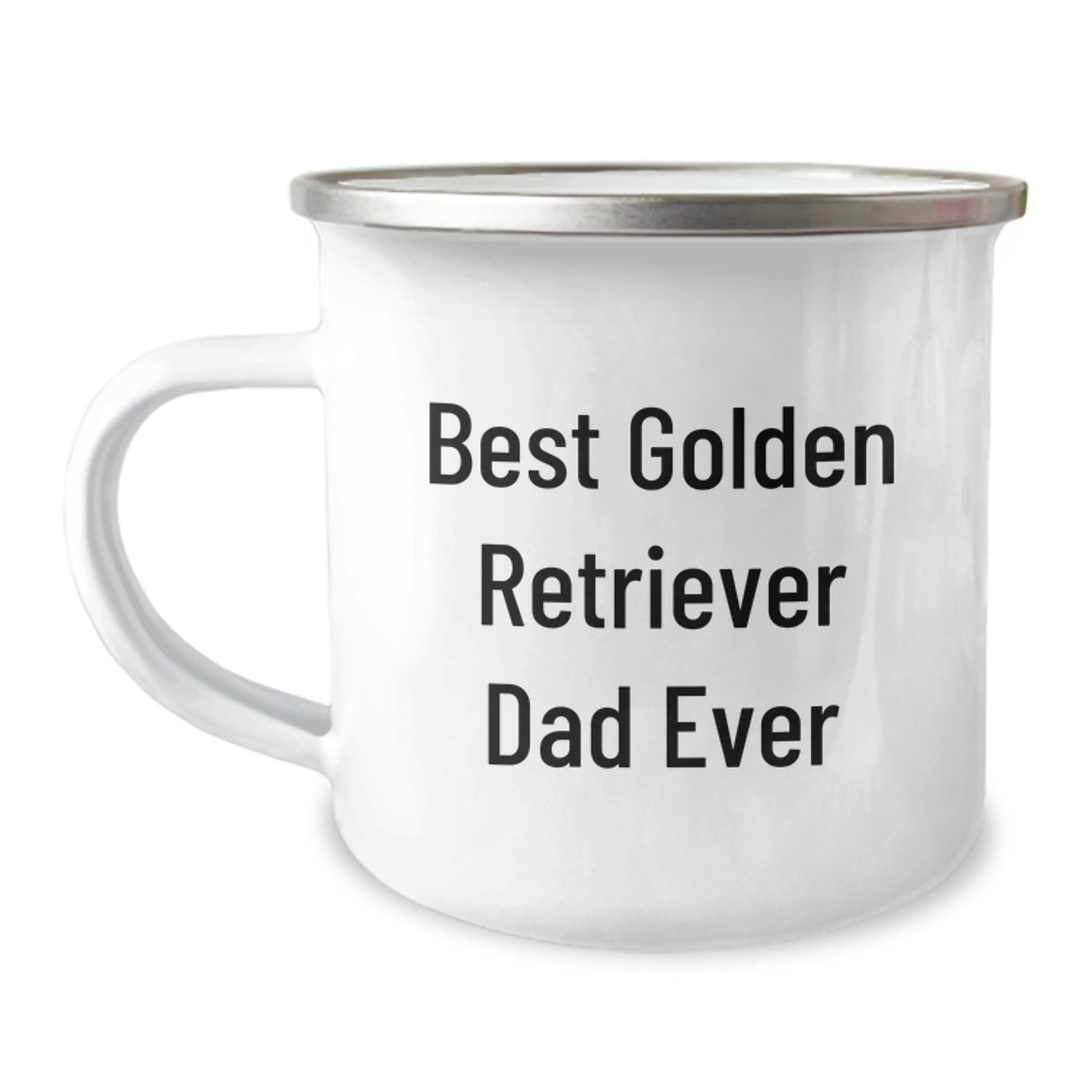 Funny Golden Retriever Dog Gifts from Family - 'Best Golden Retriever Dad Ever' Quote on Camping Mug for Graduation - Image 1