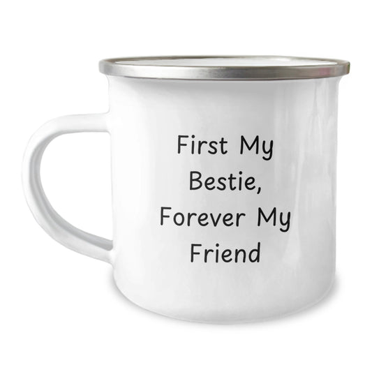 Funny Bestie Gifts for Men, Funny Camping Mug with Inspirational Quote, Christmas Unique Gifts from Bestie, Bestie Friend Gifts - Image 1