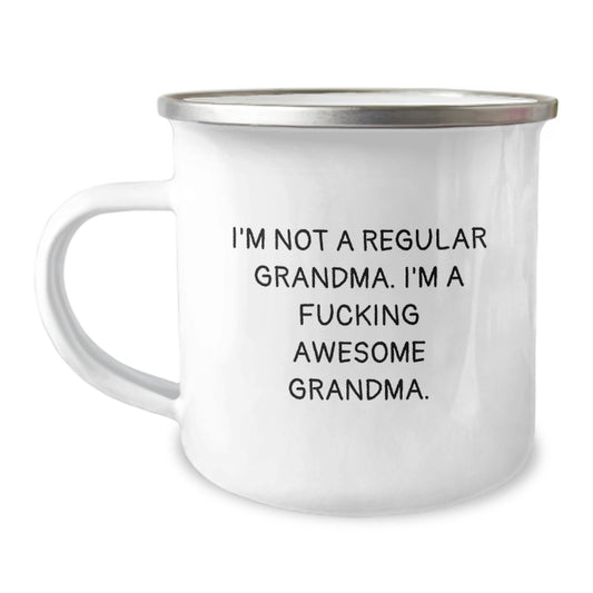 Funny Grandma Gifts from Family - Grandma Camping Mug - 'I'm A F--king Awesome Grandma' - Unique Christmas Unique Gifts for Grandma - Image 1