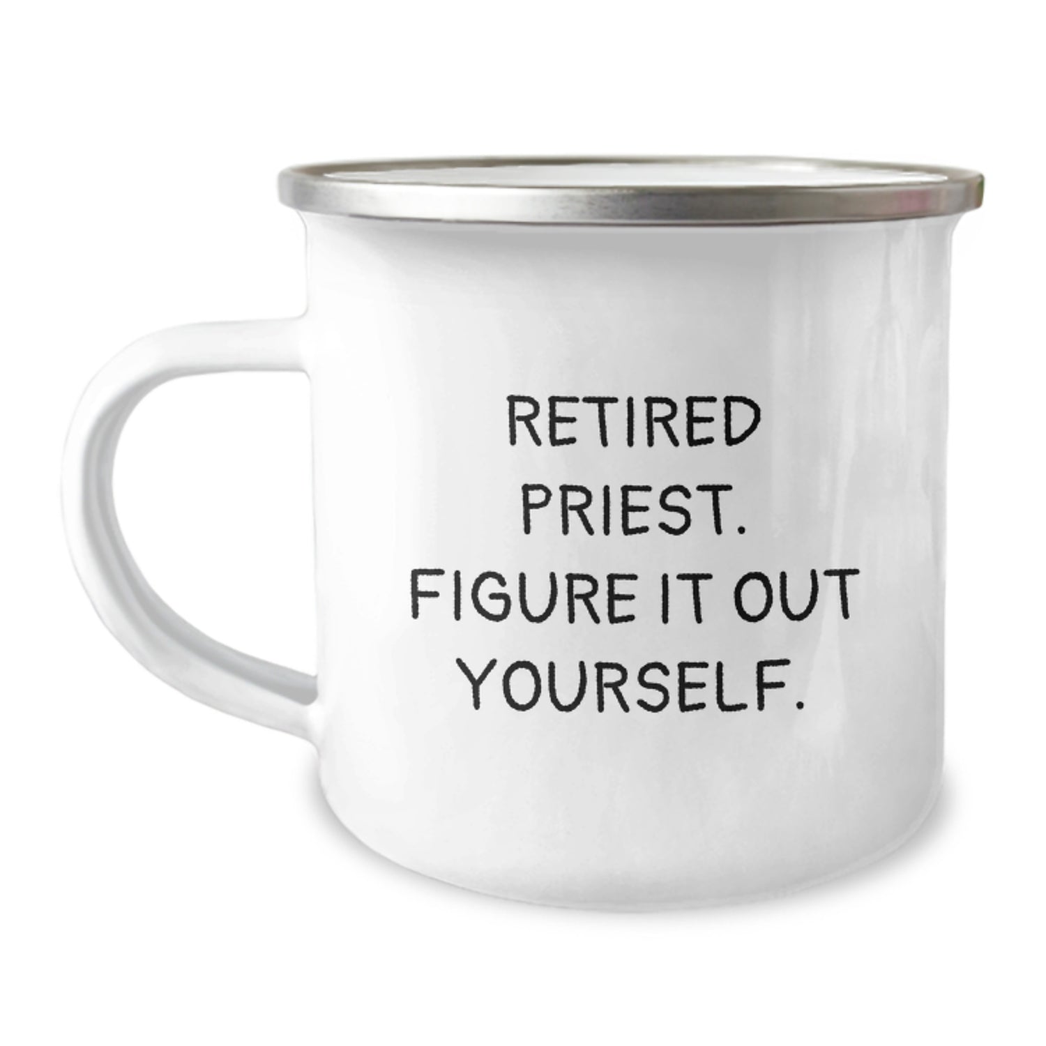 Cute Funny Gifts from Men to Priest on Valentine's Unique Camping Mug - Image 1