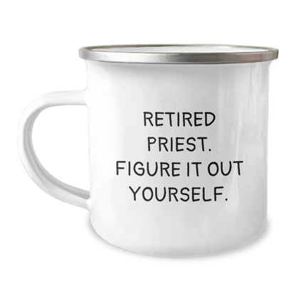 Cute Funny Gifts from Men to Priest on Valentine's Unique Camping Mug - Image 1