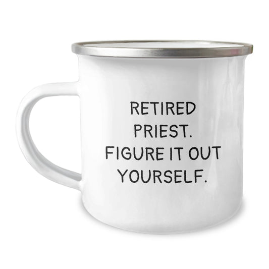 Cute Funny Gifts from Men to Priest on Valentine's Unique Camping Mug - Image 1