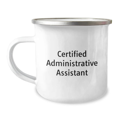 Gifts for Administrative Assistants, Funny Christmas Mugs for Coworkers, Camping Mug for Office Staff - Image 1