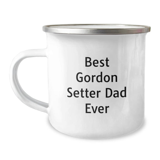 Gordon Setter Dog Lover Gifts from Friends to Best Dad Ever, Funny Camping Mug for Graduation - Image 1