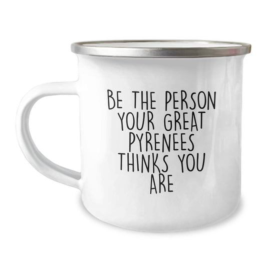 Great Pyrenees Dog Lover Gifts from Men to Women, Funny Quote Camping Mug for Valentine's Unique Gifts - Image 1