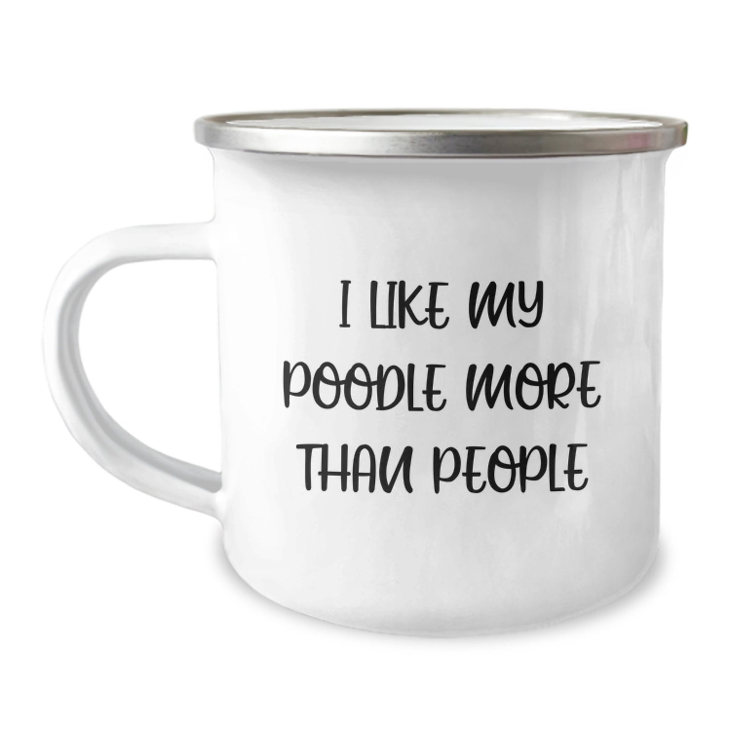 Poodle Dog Camping Mug Funny Gifts from Friends for Poodle Dog Lovers Birthday Unique Gifts - Image 1