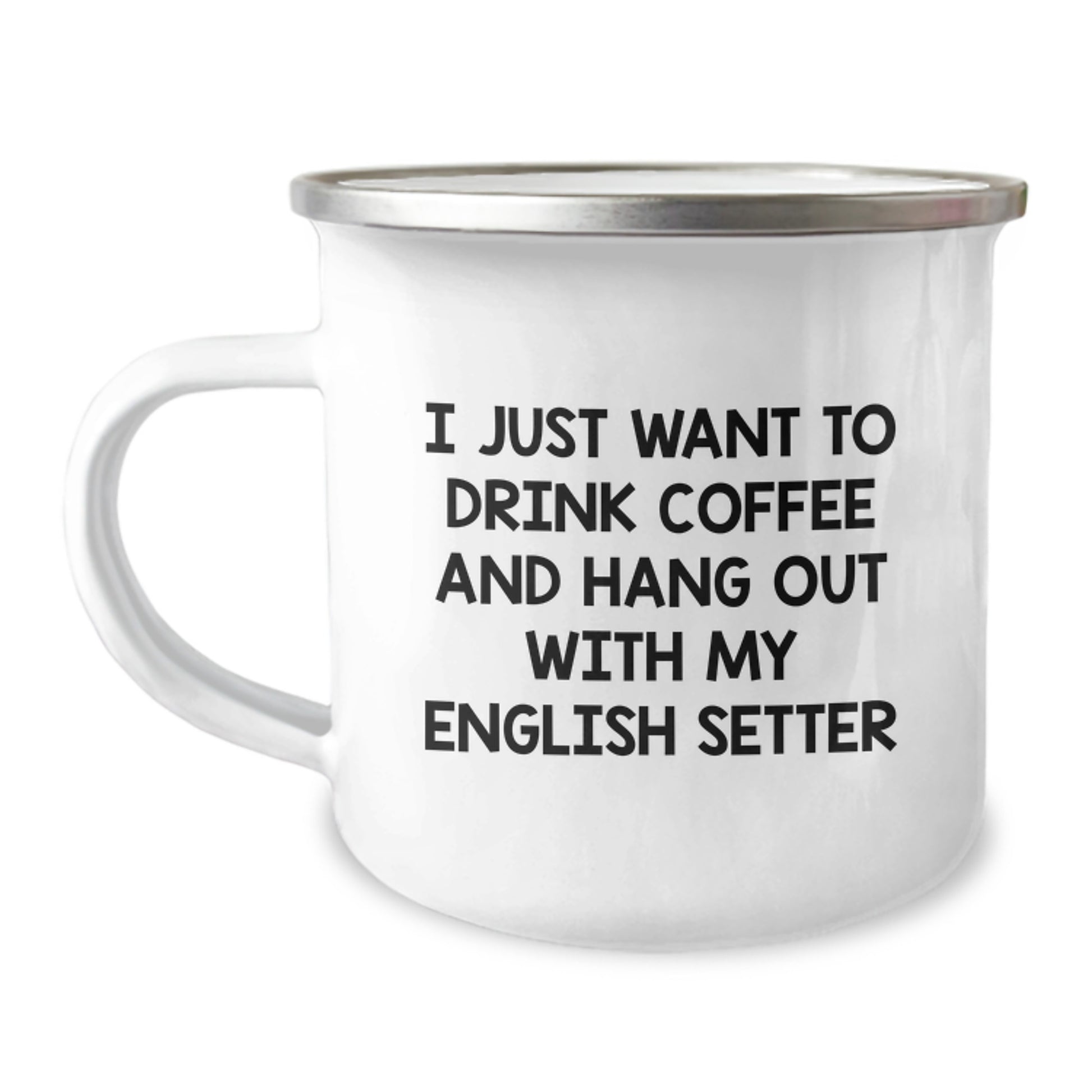 Funny English Setter Dog Gifts from Friends, Gifts for English Setter Dog Lovers, Camping Mug for Birthday - Image 1