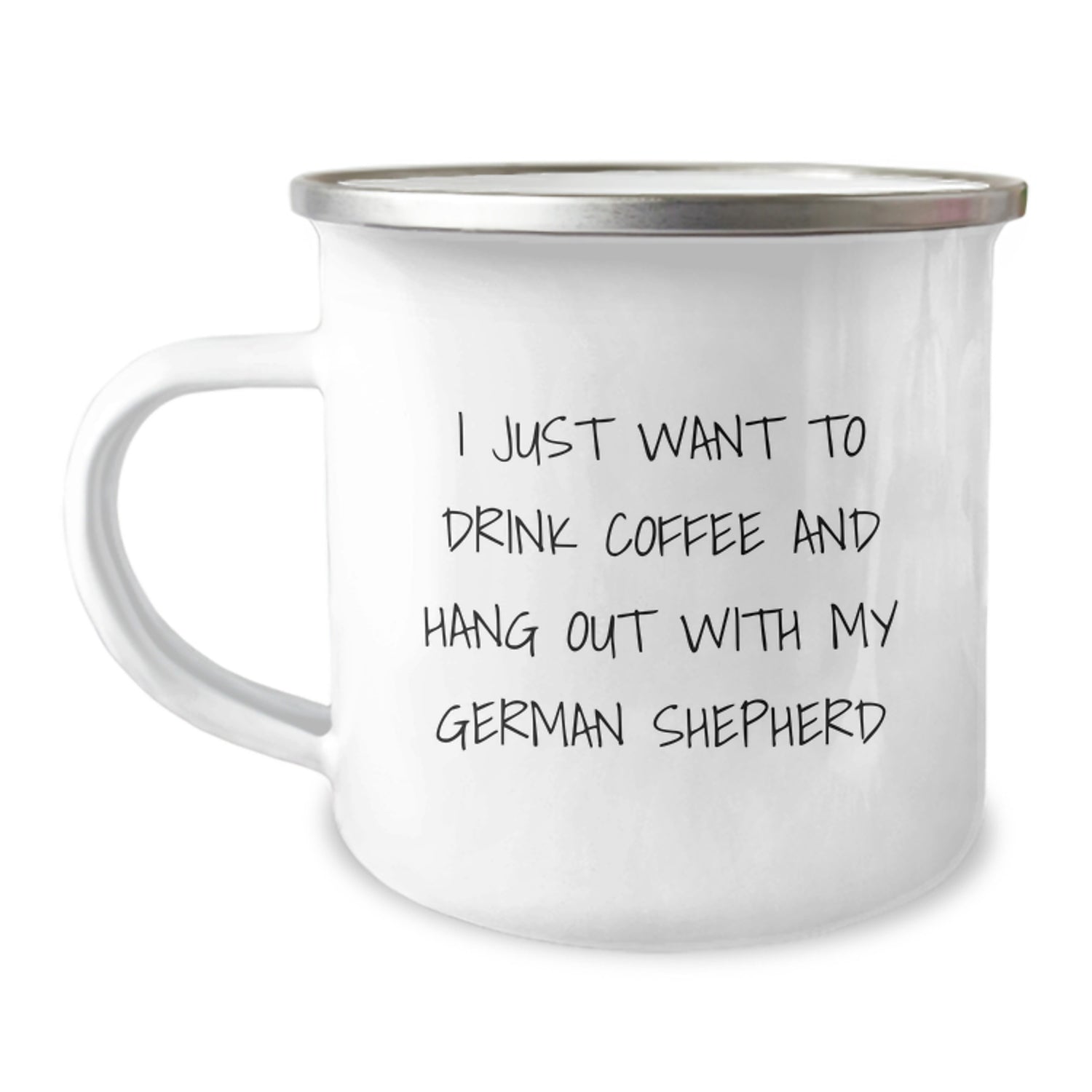 German Shepherd Dog Lovers Funny Quote Camping Mug Gifts from Friends for Birthday - Image 1