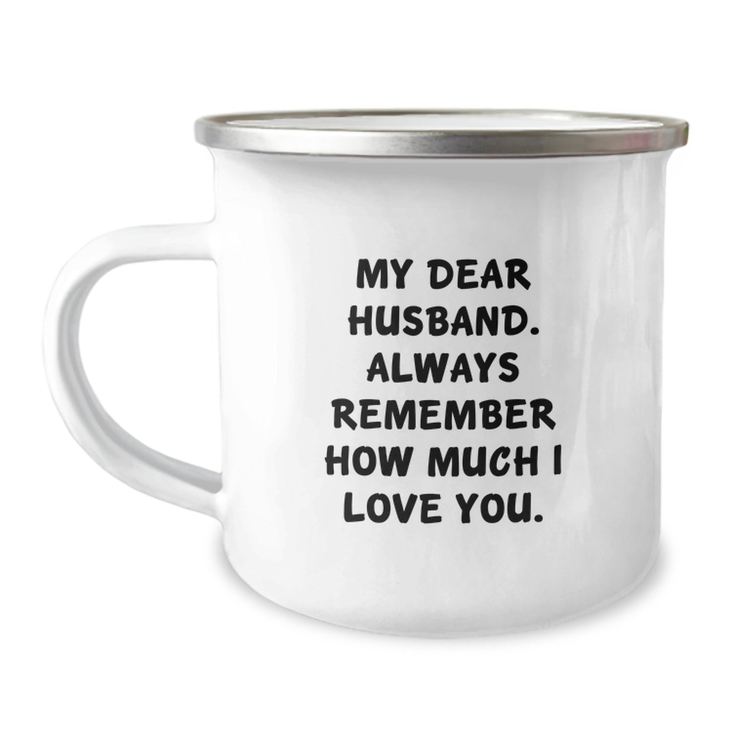 Funny Husband Camping Mug, Love Gift for Him from Wife on Valentine's - Image 1