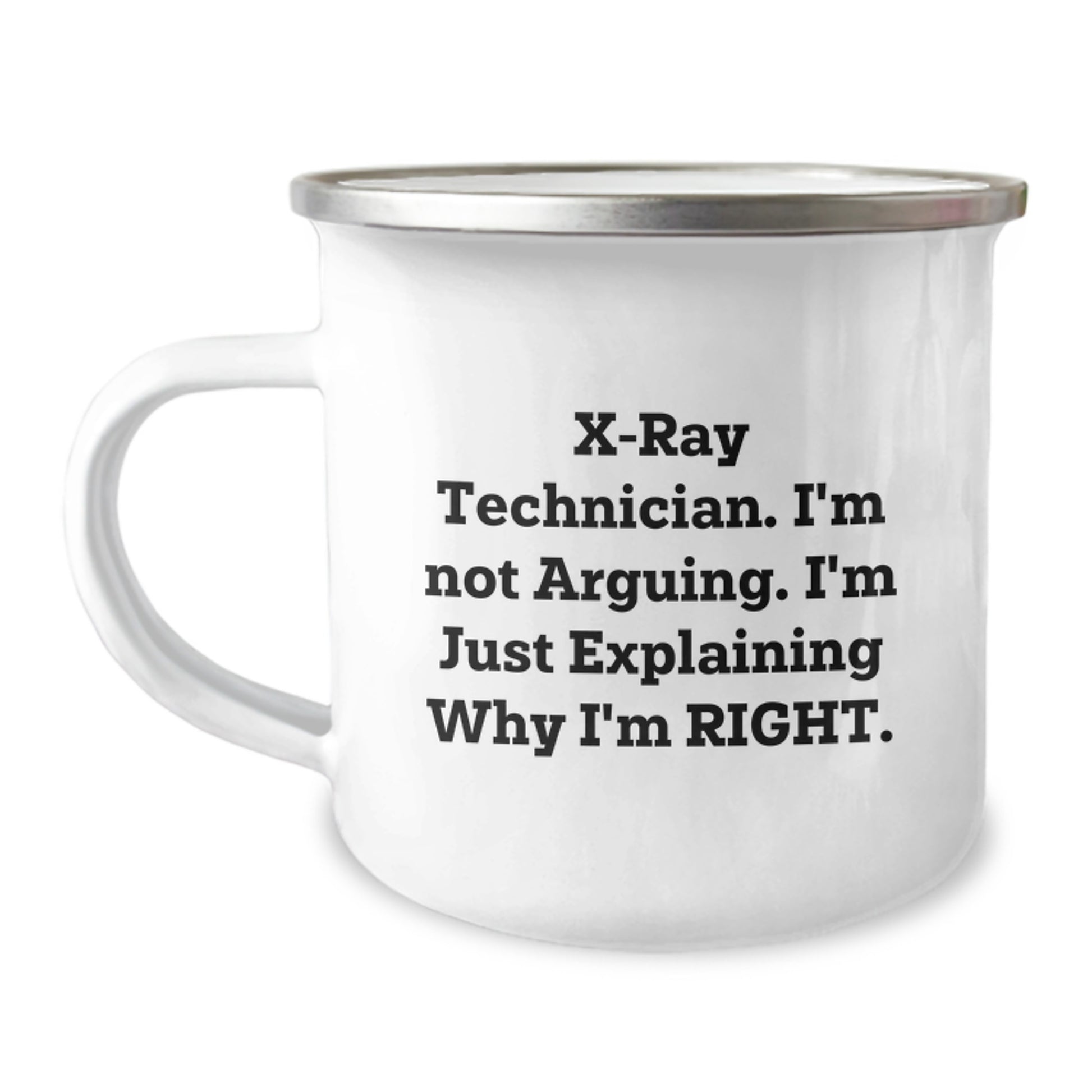 Funny X-Ray Technician Camping Mug Gifts from Friends and Family for Christmas Unique Presents - Image 1