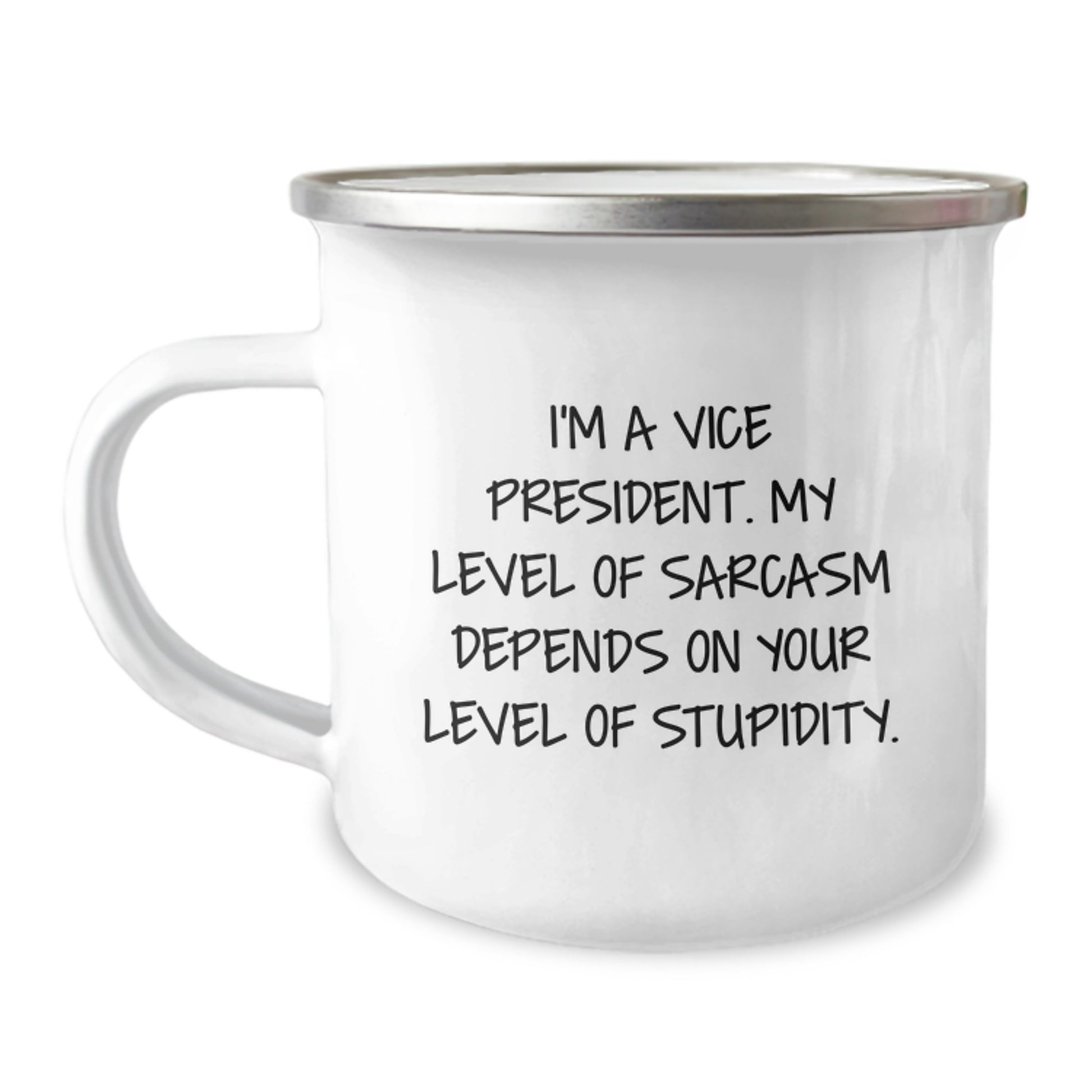 Funny Vice President Gifts for Men - I'm A Vice President, My Level Of Sarcasm, Camping Mug for Christmas Unique Gifts from Friends - Image 1
