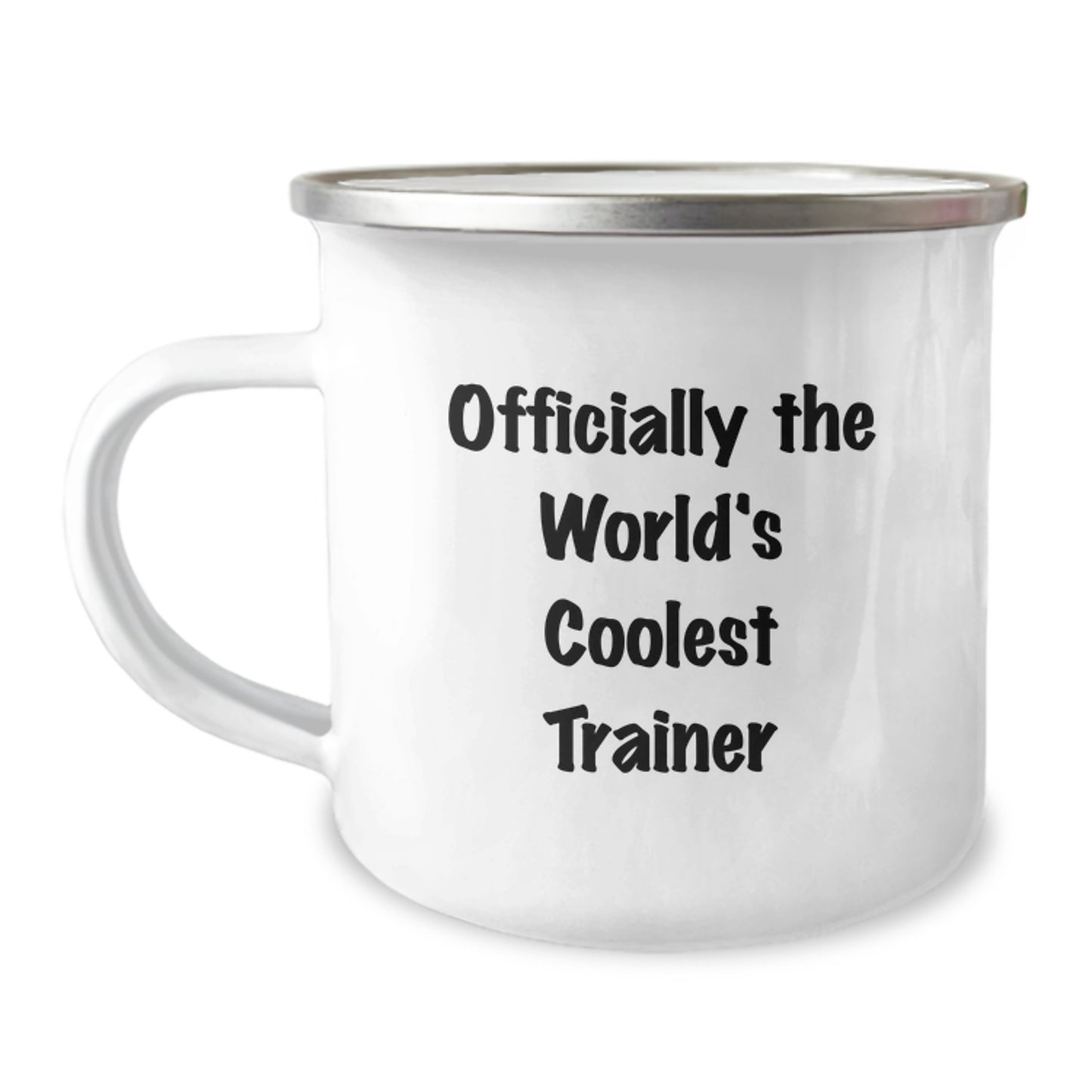 Trainer Gifts from Men, Funny Trainer Camping Mug for Friends, Officially The Worlds Coolest Trainer, Christmas Unique - Image 1