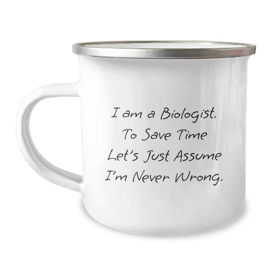 Gifts for the Sarcastic Biologist - Funny Camping Mug for Christmas Unique Gifts from Friends to Family - Image 1