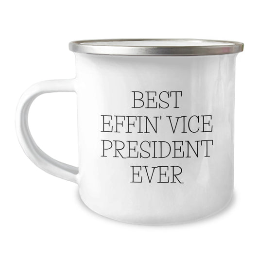 Funny Vice President Gifts for Men, Best Effin' Vice President Ever Camping Mug, Unique Christmas Unique Gifts from Friends to Family - Image 1
