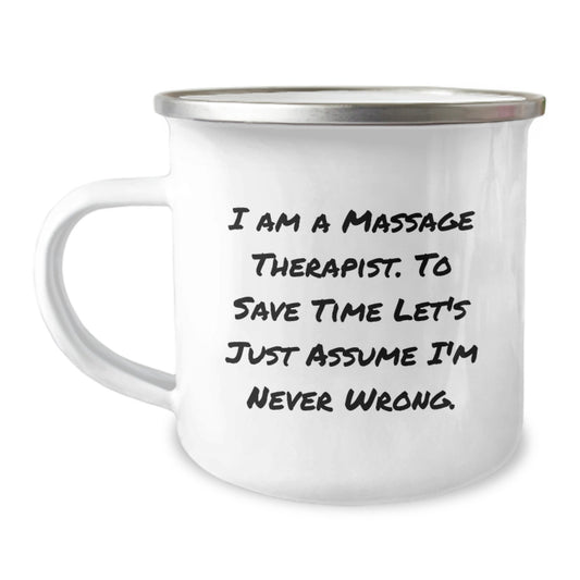 Massage Therapist Gifts - Funny Camping Mug for Massage Therapists by Friends - Unique Christmas Unique Gifts for Men Women Friends Coworkers Family - Image 1