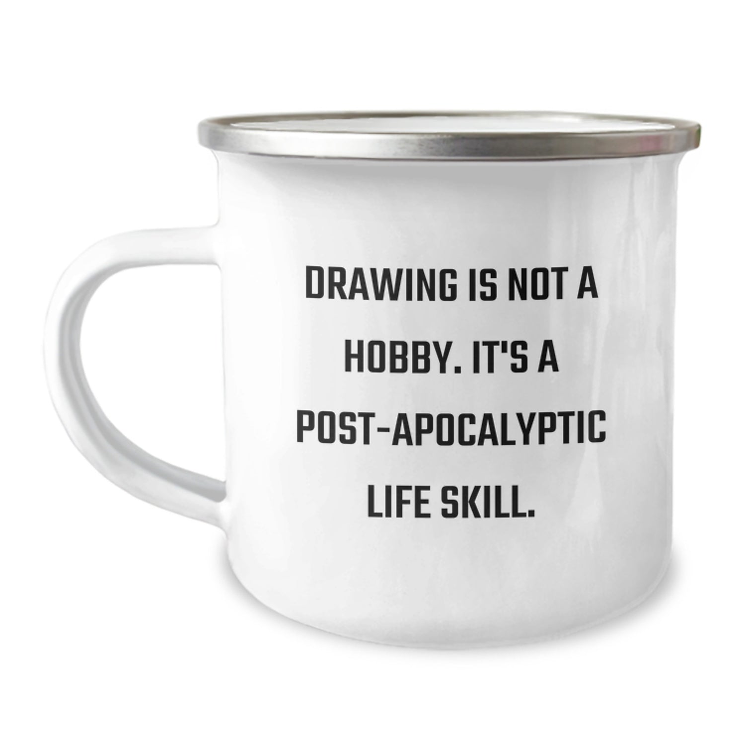 Cute Drawing Gifts for Artists, Funny Camping Mug for Him or Her - 'Drawing Is Not A Hobby, It's A Skill' Christmas Unique Gifts from Friends to Family - Image 1