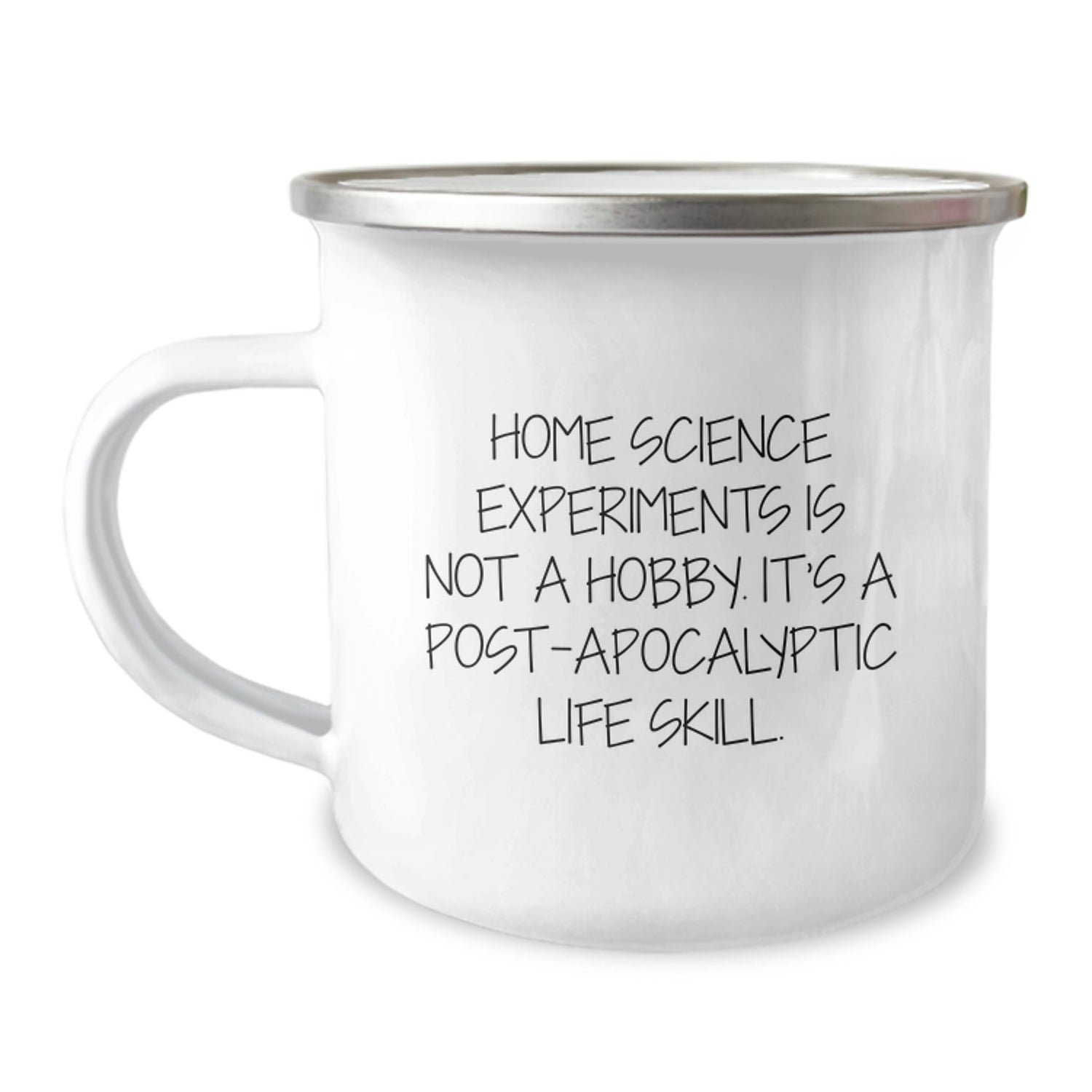 Funny Home Science Experiments Gifts for Men - Camping Mug with Home Science Experiments Quote, Ideal Gifts from Husband for Wife on Valentine's, Funny Valentine's Unique Gifts - Image 1